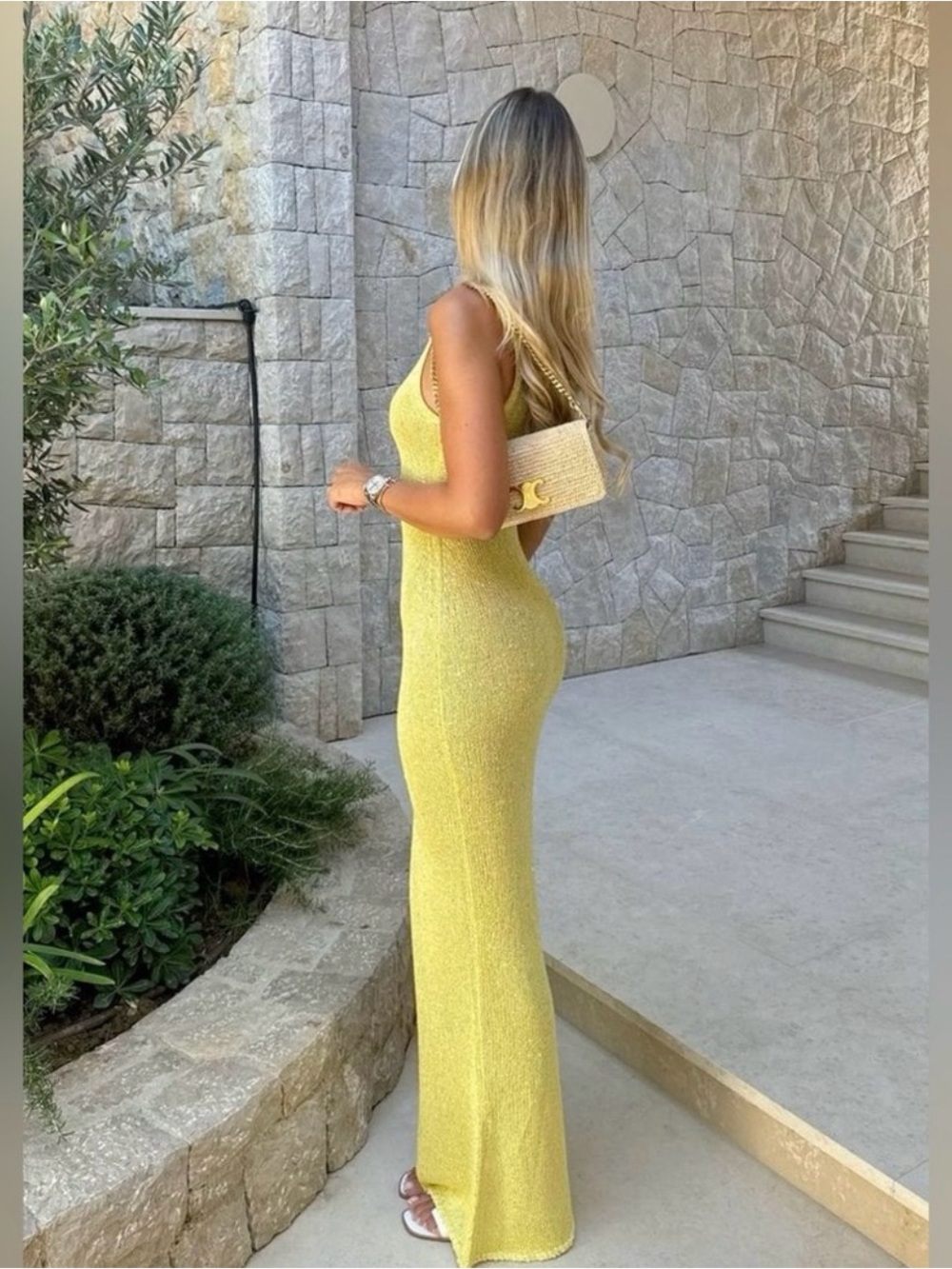 Elise Maxi Dress in Golden Yellow - Picture 2 of 3